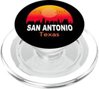 San Antonio Texas State USA Vintage Retro Sunset City PopSockets PopGrip para MagSafe