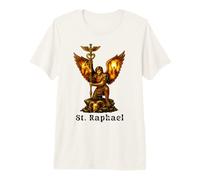 San Arcángel Rafael Arte Cristiano Fe Camiseta Premium