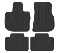 San Auto Car Floor Mat for BMW X3 G01 X4 G02 2018 2019 2020 2021 2022 2023 2024 Custom Fit Rubber Auto Floor Liners Set All Weather Protection Heavy Duty Odorless Full Black