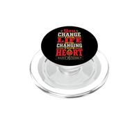 San Benito Cambia tu Vida Corazón Citas de Santo católico PopSockets PopGrip para MagSafe