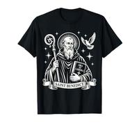 San Benito Ora et Labora Santos católicos Tradicionales Camiseta
