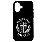 San Bernabé ruega por nosotros Devoción cristiana católica Carcasa para iPhone 16