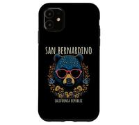 San Bernardino Fun Bear - Gafas con diseño de flores Carcasa para iPhone 11