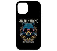 San Bernardino Fun Bear - Gafas con diseño de flores Carcasa para iPhone 12/12 Pro
