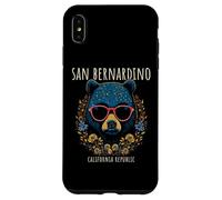 San Bernardino Fun Bear - Gafas con diseño de flores Carcasa para iPhone XS Max