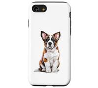 San Bernardo Cachorro Bosquejo Dibujo Arte Perro Am Carcasa para iPhone SE (2020) / 7/8