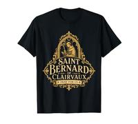 San Bernardo de Clairvaux Apicultor Candelero Católico Santo Camiseta gráfica económica