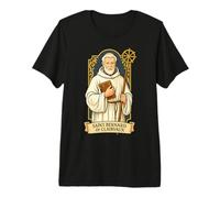 San Bernardo de Clairvaux Apicultor Candelero Católico Santo Camiseta Premium