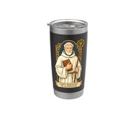 San Bernardo de Clairvaux Apicultor Candelero Católico Santo Vaso térmico de acero inoxidable de doble pared