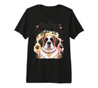 San Bernardo Patas y Corazones- Big Dog Bigger Love Camiseta Premium