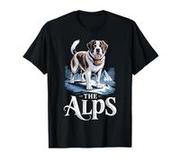 San Bernardo Rescue Puppy Suiza Invierno Senderismo Souvenir Camiseta