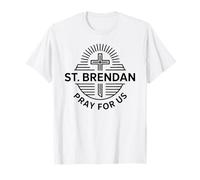San Brendan Oración por Nosotros Oración Católica de San Patronazgo Camiseta