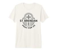 San Brendan Oración por Nosotros Oración Católica de San Patronazgo Camiseta Premium