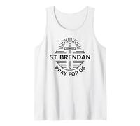San Brendan Oración por Nosotros Oración Católica de San Patronazgo Camiseta sin Mangas