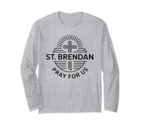 San Brendan Oración por Nosotros Oración Católica de San Patronazgo Manga Larga