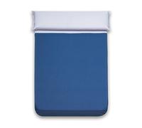 San Carlos Combicolor Sábana Encimera, Algodón, Azul Marino, Cama 90, 160x280 cm
