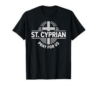 San Cipriano de Cartago ruega por Nosotros Devocional católico Camiseta