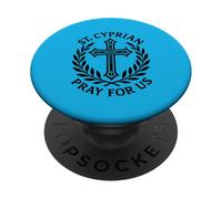 San Cipriano ruega por Nosotros Fe Cristiana católica PopSockets PopGrip Adhesivo