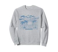 San Cristóbal y Nieves Caribbean Vintage Distressed Beach Sudadera