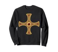 San Cuthbert Cruz Evangelio Pectoral Camino Católica Santo Sudadera