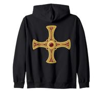 San Cuthbert Cruz Evangelio Pectoral Camino Católica Santo Sudadera con Capucha