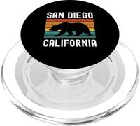 San Diego, California, EE. UU., Cali Bear Vintage, San Diego SD 619 PopSockets PopGrip para MagSafe
