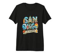 San Diego City Name Travel Souvenir - Regalo turístico Camiseta Premium