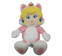 San-EI - Peluche de Gato melocotón de 24 cm - Licencia de Nintendo