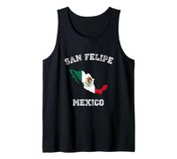 San Felipe México Classic México Bandera México Mapa Diseño Camiseta sin Mangas