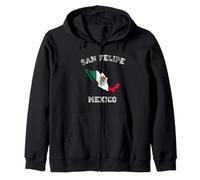 San Felipe México Classic México Bandera México Mapa Diseño Sudadera con Capucha