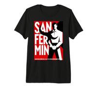 San Fermin Red Scarf Pamplona Bull Run Spain Festival Camiseta Premium