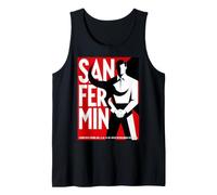 San Fermin Red Scarf Pamplona Bull Run Spain Festival Camiseta sin Mangas