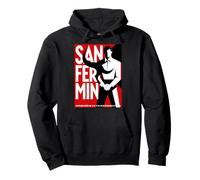 San Fermin Red Scarf Pamplona Bull Run Spain Festival Sudadera con Capucha