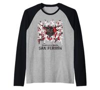 San Fermin - Running of The Bulls/Pamplona Camiseta Manga Raglan