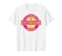 San Fernando Valley California Estados Unidos de América Camiseta gráfica económica, Hombre, Blanco, L