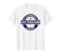 San Fernando Valley California Estados Unidos de América Camiseta gráfica económica, Hombre, Blanco, L