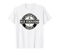 San Fernando Valley California Estados Unidos de América Camiseta gráfica económica, Hombre, Blanco, M