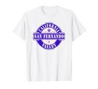San Fernando Valley California Estados Unidos de América Camiseta gráfica económica, Hombre, Blanco, S
