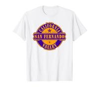 San Fernando Valley California Estados Unidos de América Camiseta gráfica económica, Hombre, Blanco, XL