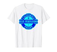 San Fernando Valley California Estados Unidos de América Camiseta gráfica económica, Hombre, Blanco, XL