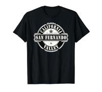 San Fernando Valley California Estados Unidos de América Camiseta gráfica económica, Hombre, Negro, L