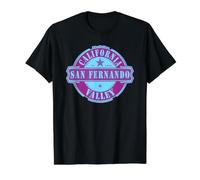 San Fernando Valley California Estados Unidos de América Camiseta gráfica económica, Hombre, Negro, M