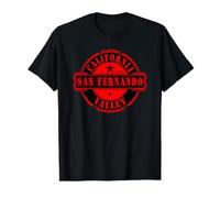 San Fernando Valley California Estados Unidos de América Camiseta gráfica económica, Hombre, Negro, S