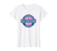 San Fernando Valley California Estados Unidos de América Camiseta gráfica económica, Mujer, Blanco, L