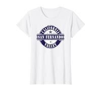 San Fernando Valley California Estados Unidos de América Camiseta gráfica económica, Mujer, Blanco, S