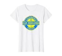 San Fernando Valley California Estados Unidos de América Camiseta gráfica económica, Mujer, Blanco, S