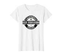 San Fernando Valley California Estados Unidos de América Camiseta gráfica económica, Mujer, Blanco, XL