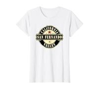 San Fernando Valley California Estados Unidos de América Camiseta gráfica económica, Mujer, Blanco, XL