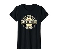 San Fernando Valley California Estados Unidos de América Camiseta gráfica económica, Mujer, Negro, L