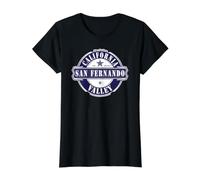 San Fernando Valley California Estados Unidos de América Camiseta gráfica económica, Mujer, Negro, XL